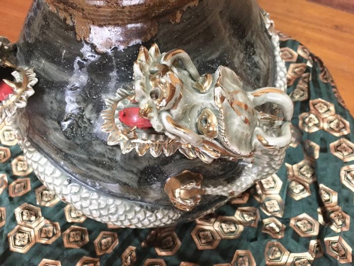 ヴィンテージ　大堀相馬焼　双龍　俊峰作　幻の逸品