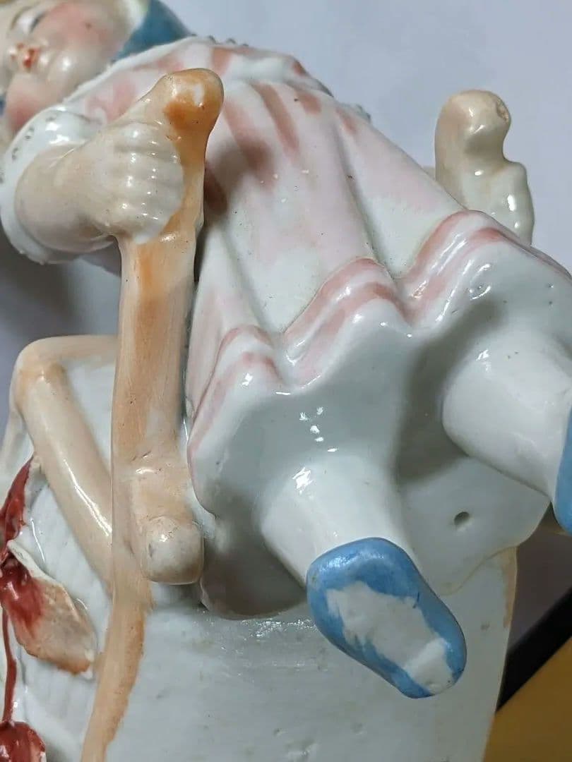 ♦明治時代 アールヌーボー 西洋アンティーク 陶磁器人形 宝石箱 骨董品