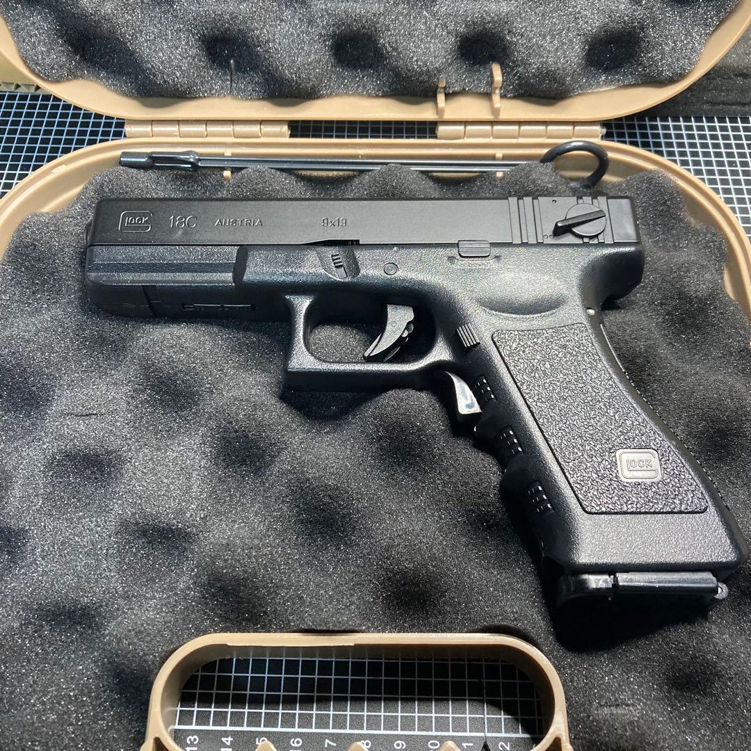 東京マルイ　電動ブローバック グロック g18c グロックケース　タン　セット