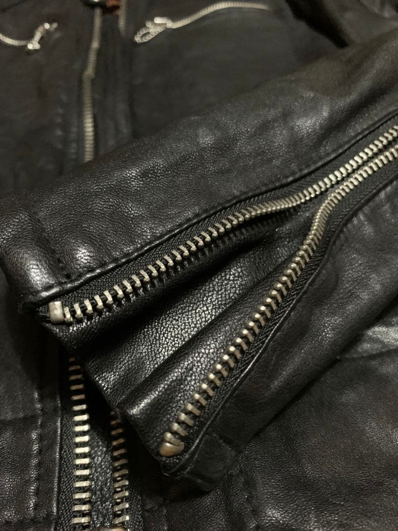 シングルライダースジャケットM美品