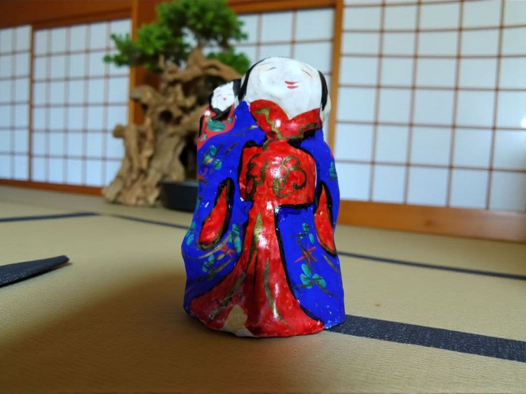 郷土玩具　香川　高松張子　子守でこ　作者:宮内フサ　　F