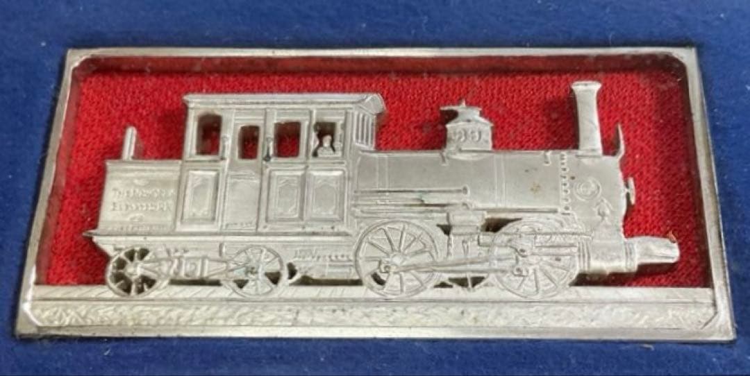 1944年 米国初日カバー 額装 Franklin Mint系 汽車銀色