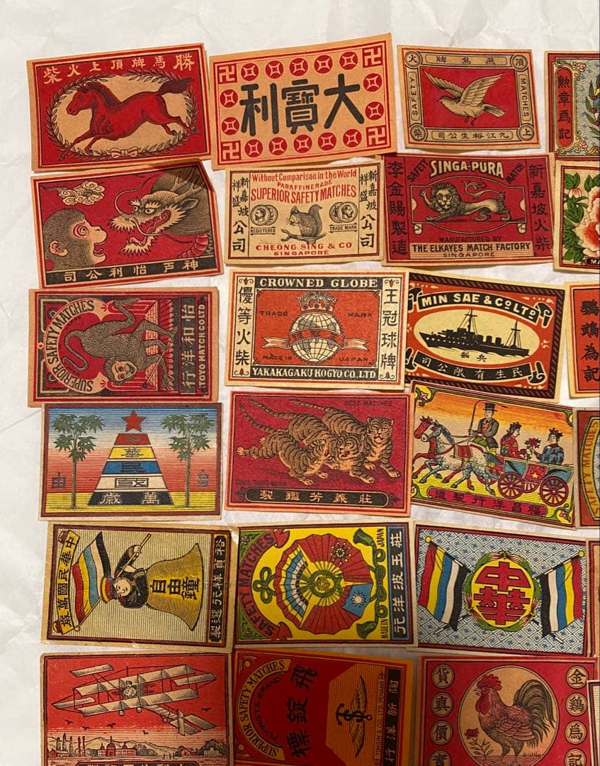 マッチラベル50枚　中国向け特選　輸出用