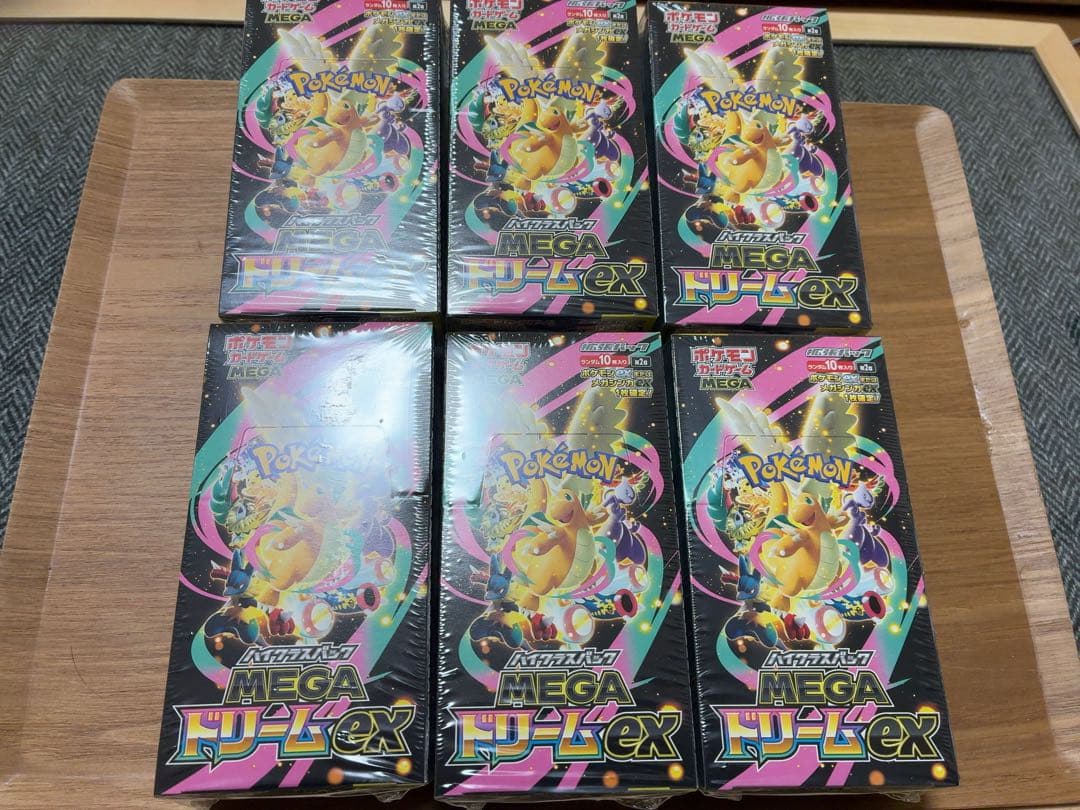 ポケモンカード MEGA ドリームex シュリンク付き6ボックス 新品未使用