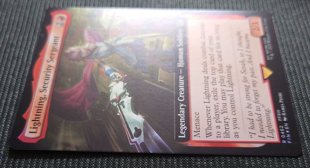 mtg 稀少個体 バンドル限定 拡張 FOIL 刃向かう者、ライトニング fin