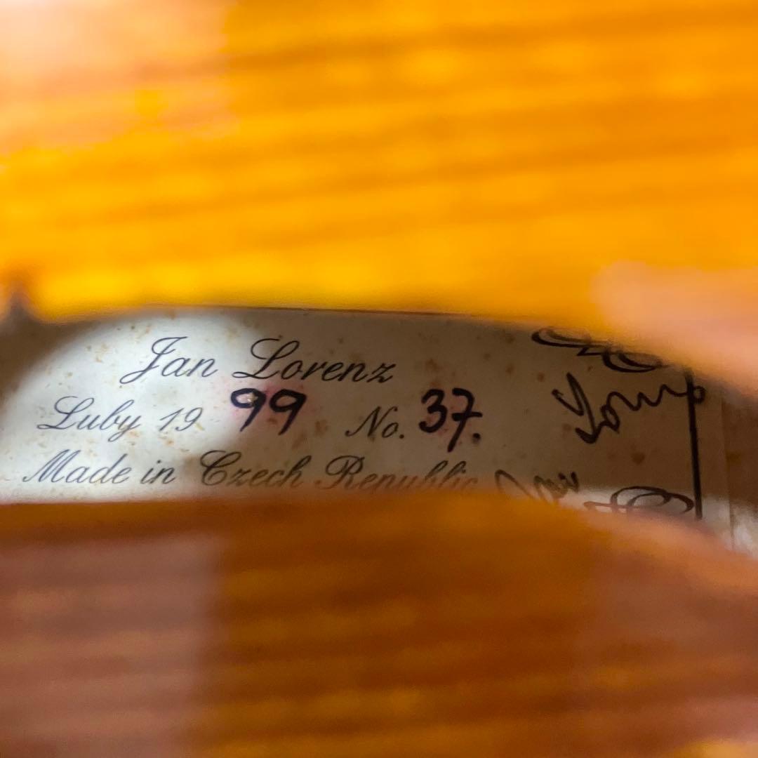 【中古良音】Jan Lorenz NO.37 4/4 バイオリン　虎杢　虎杢目