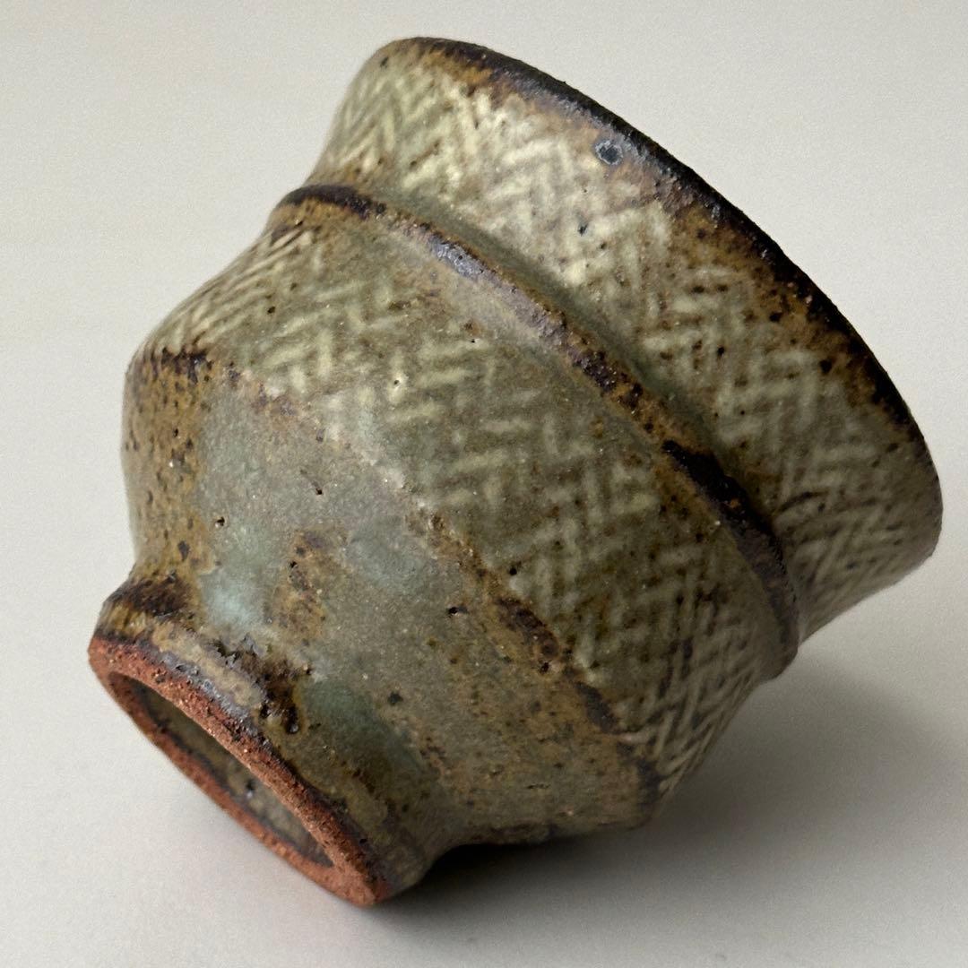 島岡達三 益子焼 酒器 象嵌 ぐい呑 共箱