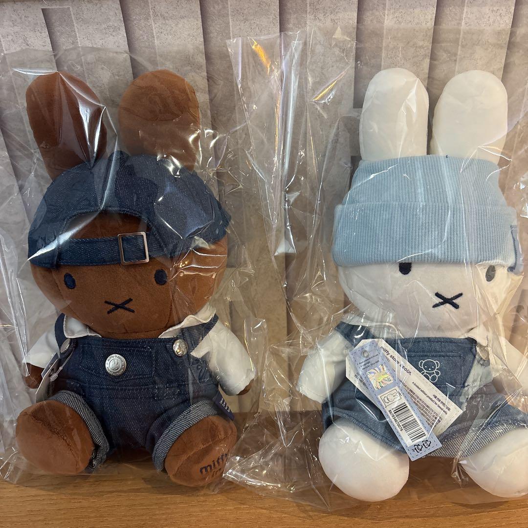 【ソウル限定❣️最安❣️】ミッフィー miffy ぬいぐるみ2体セット デニム