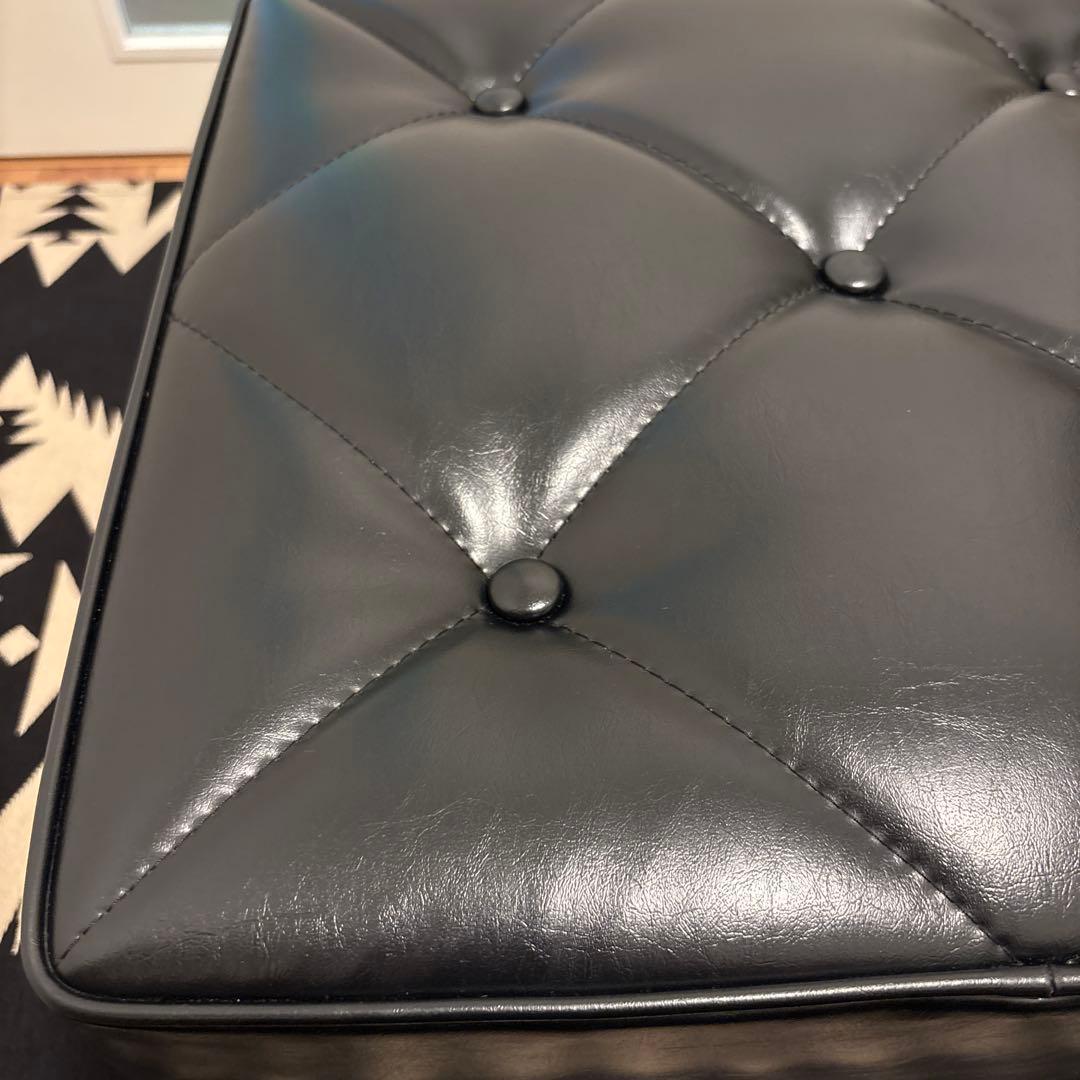 美品　カリモク60　Kチェア　オットマン　スタンダードブラック　 モダンスツール