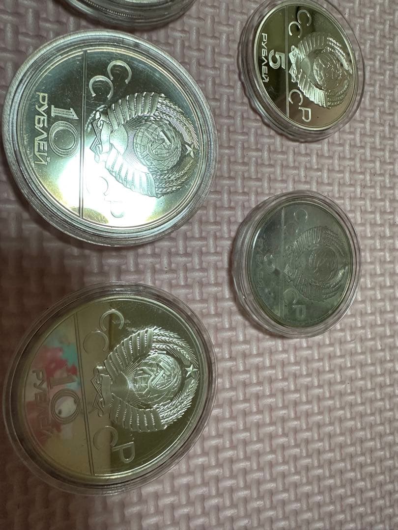 モスクワオリンピック 1980年 記念メダル5枚 ケース付