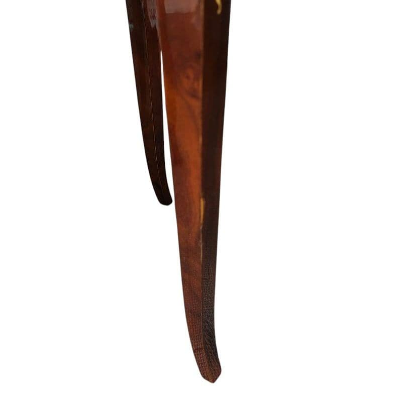 象嵌 猫脚サイドテーブル/飾り台/花台 アンティーク