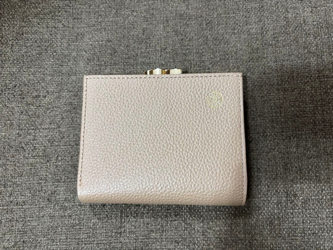 【新品未使用】皇居 がま口財布 箱付き モカ 本革