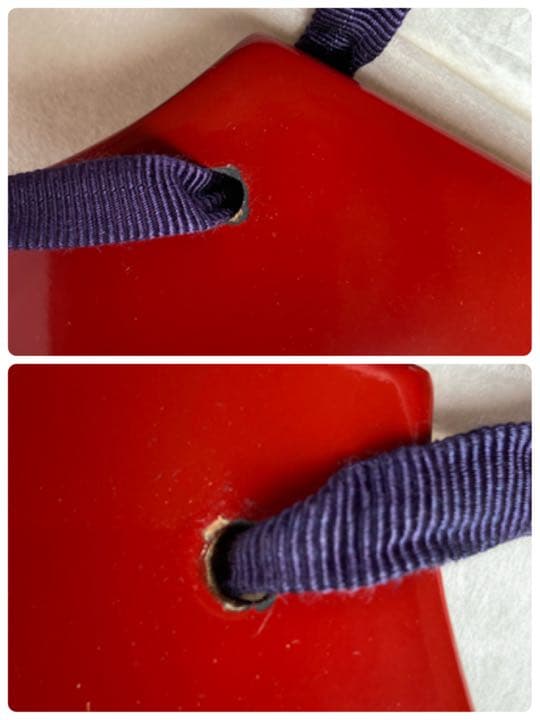 川連漆器　衣紋掛け　着物ハンガー　朱　うるし塗装　天然木　約80㎝