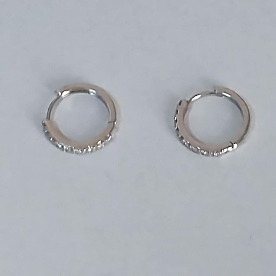 プラチナ950 ダイヤモンドフープピアス festaria