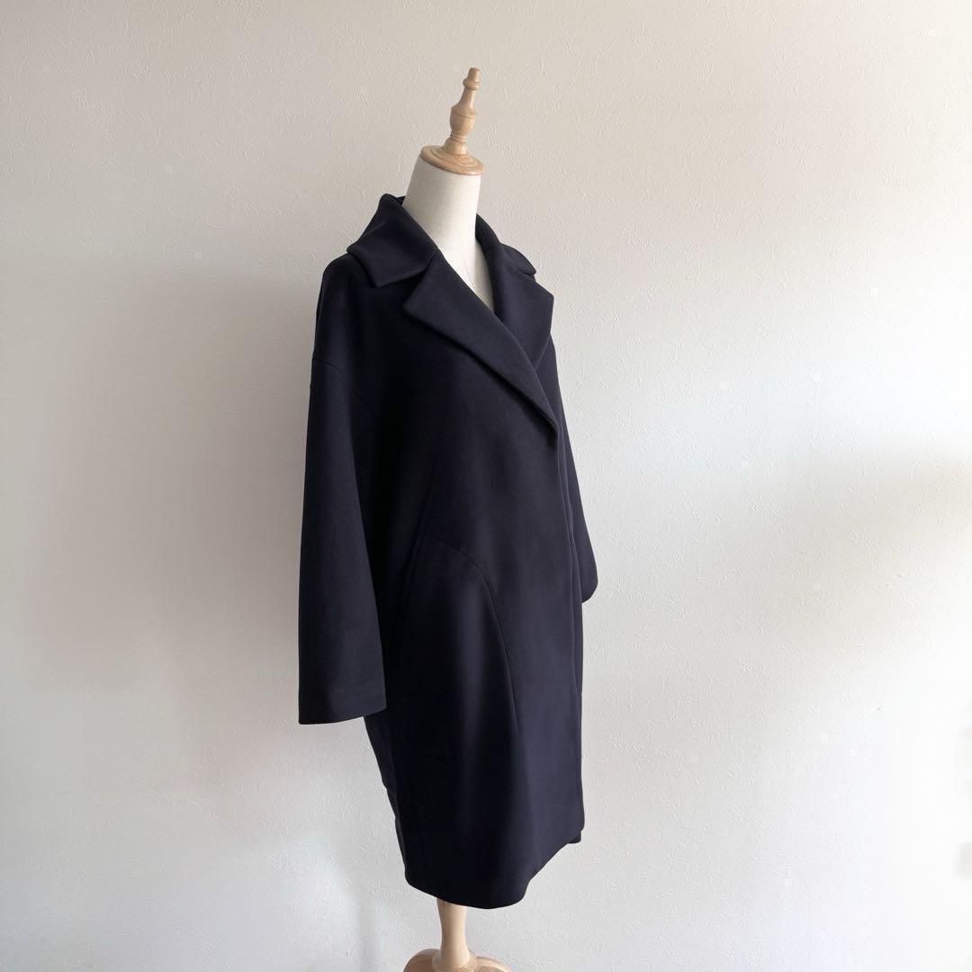イエナ／極美品❤️人気定番MANTECOオーバーチェスターコート ネイビー38