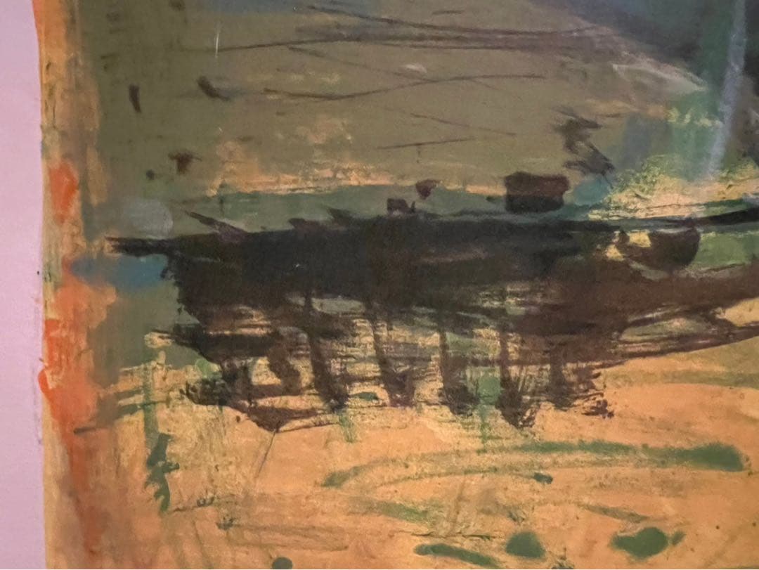 まおぽん＊吉岡耕二 aswan リトグラフ 絵画 額縁 アート