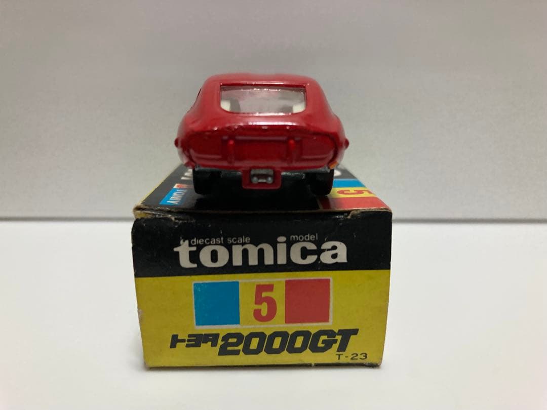 トミカ　黒箱　日本製　トヨタ2000GT 赤　1Aホイール