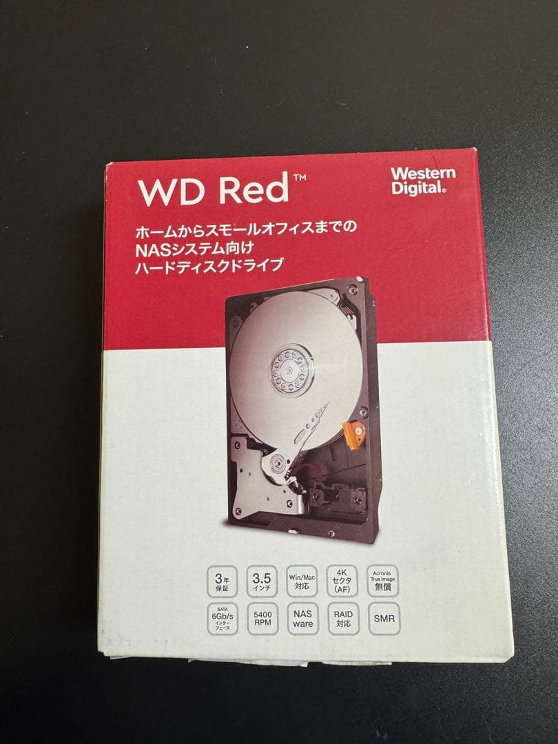 外付けハードディスク・ドライブ WD Red 6TB HDD (5400rpm, SATA)