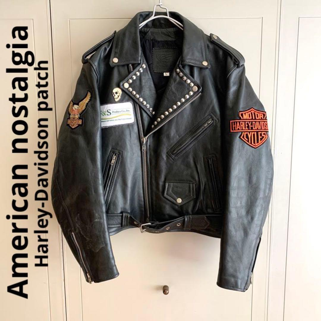 スイカ様 American nostalgia ハーレーワッペン付きライダース