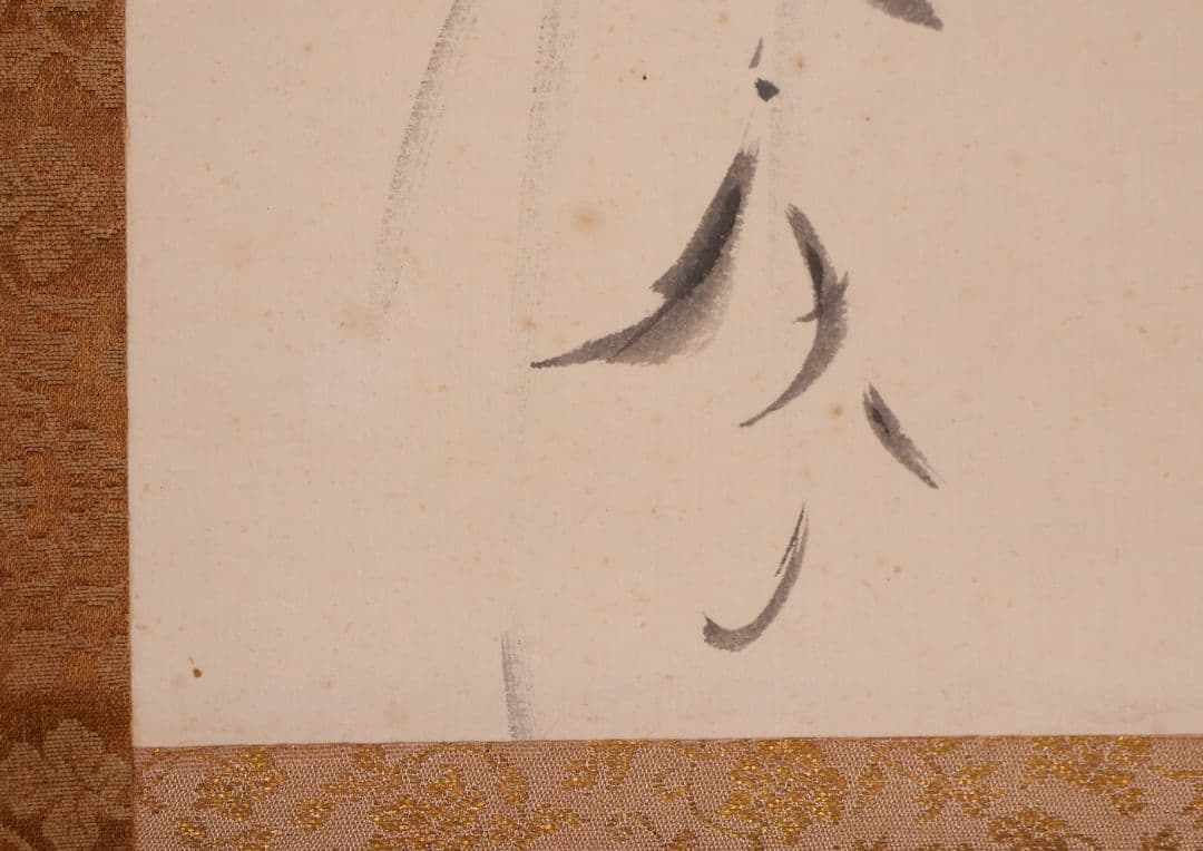 【真作】日本画 前川蒼十 雀図 鳥 紙本 掛軸 石川県小松出身画家 MB150