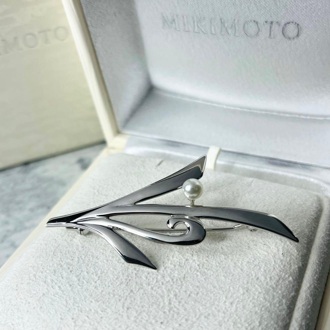【未使用級】 MIKIMOTOパール ブローチ アコヤ真珠 皇室御用達ブランド