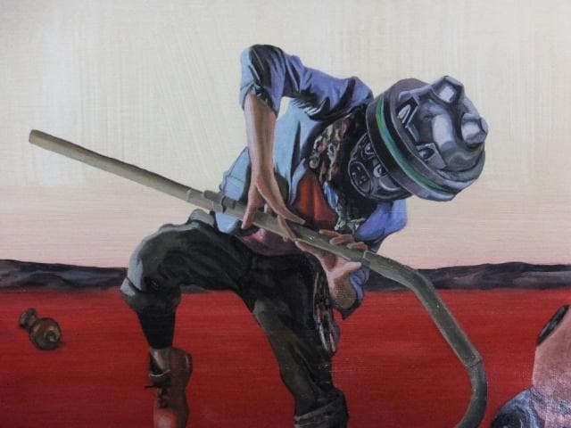千田哲也『MONSTER SWEEPER type-LOAD』油彩 0603P