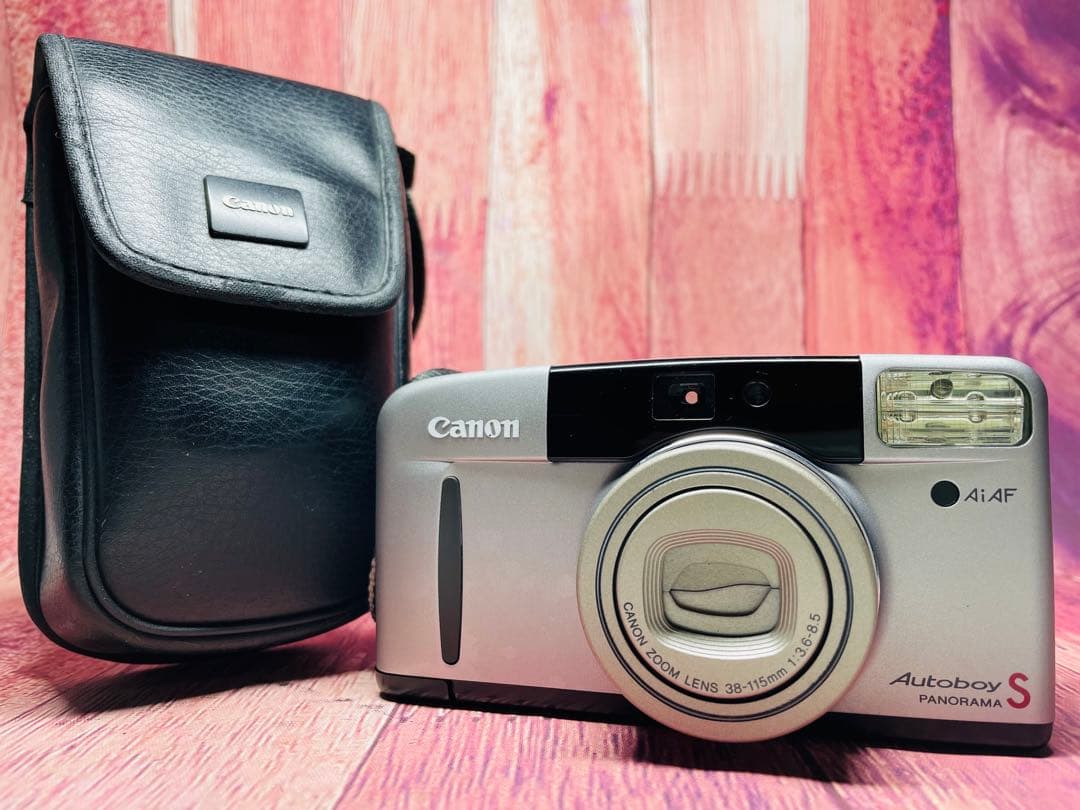 ケース付き Canon キャノン Autoboy S コンパクトフィルムカメラ