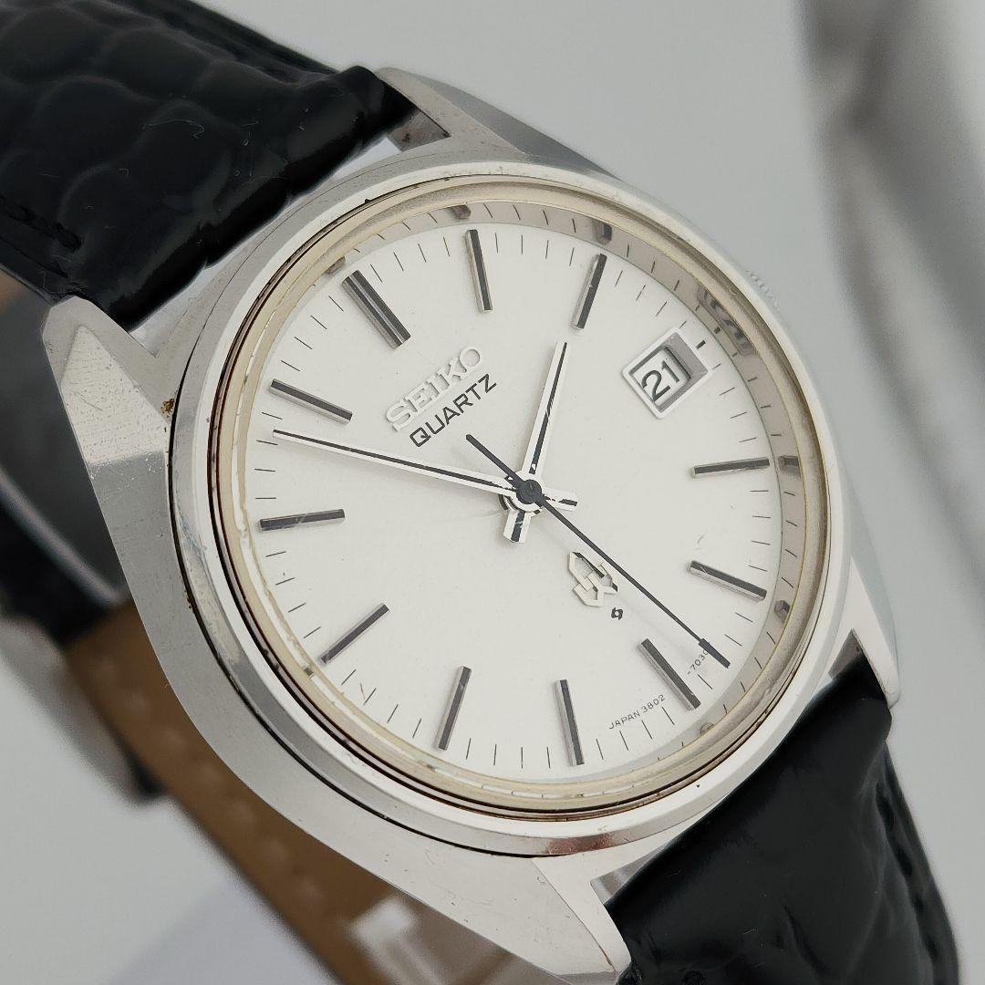 希少【稼働品】SEIKO クォーツ 腕時計 3803-7030 新品電池交換済