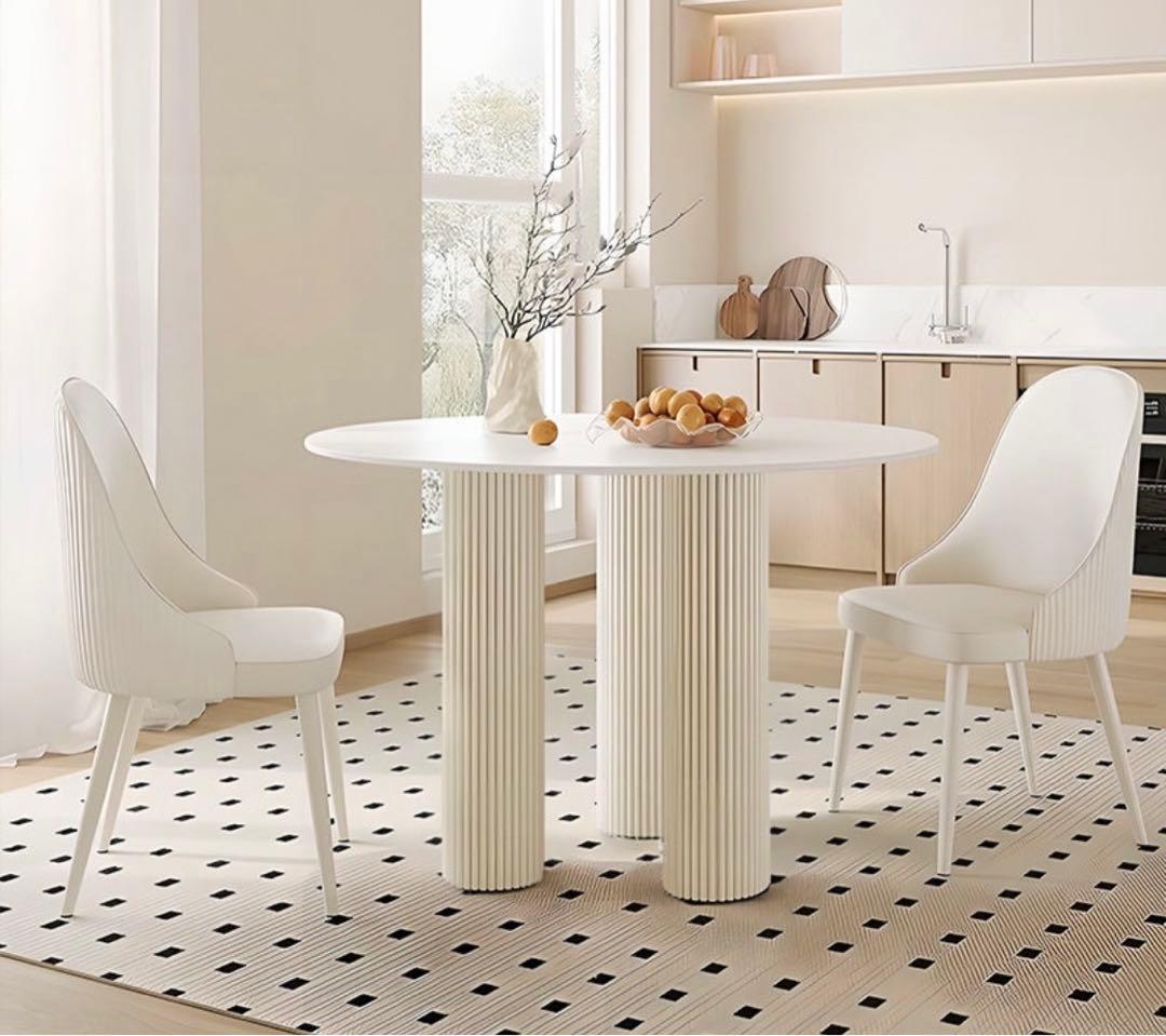 テーブル 円形 直径80cm ダイニングテーブル セラミック 韓国風　北欧風