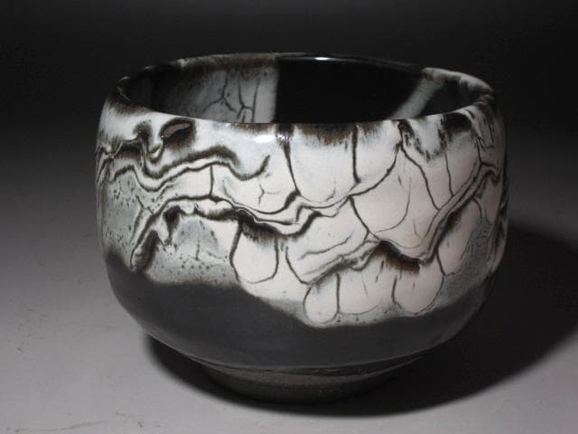 ☆　清水卯一　蓬莱茶碗　飽きの来ない味わい深い一品です☆y425