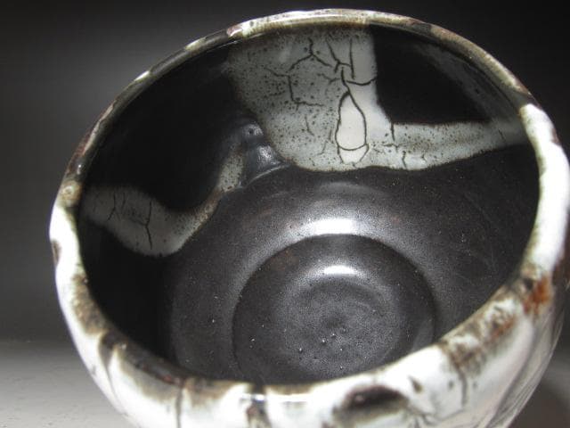 ☆　清水卯一　蓬莱茶碗　飽きの来ない味わい深い一品です☆y425