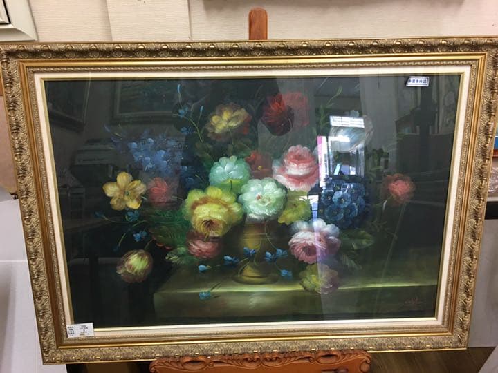 油絵　肉筆画(手描き) イタリア　ズーチエリ作品