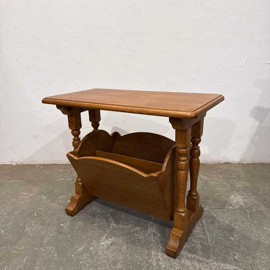 年末年始saleヴィンテージ　サイドテーブル　マガジンラック付き