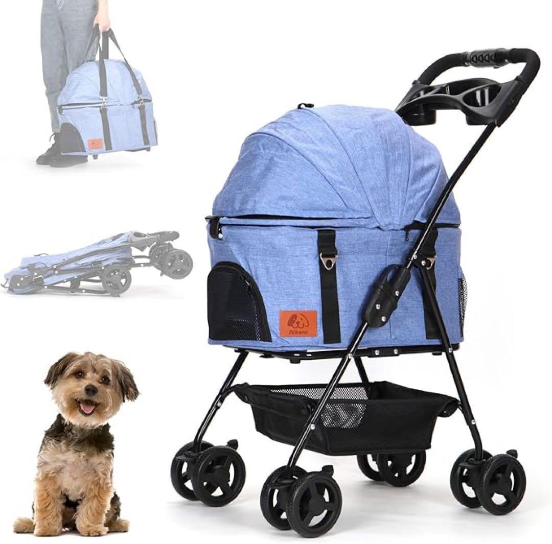 ペットカート❣️分離式 折り畳み式 犬カート 猫 軽量 ペットカート 耐荷15kg