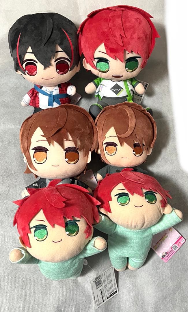 カラフルピーチ ねそべり おすわり ぬいぐるみ じゃぱぱ うり ゆあん 6点 ⑶