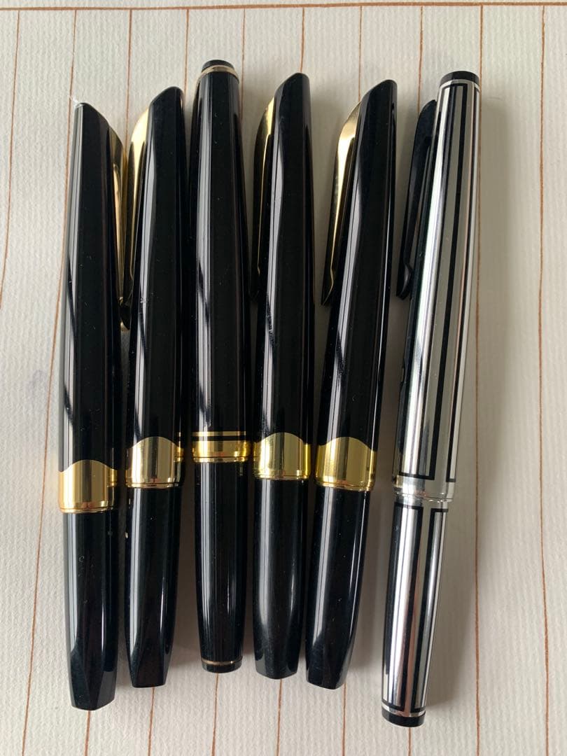 プラチナ 万年筆 18K 6本まとめ