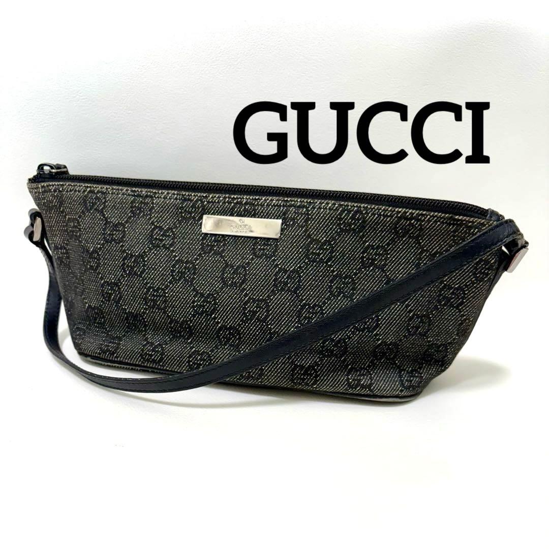 GUCCI グッチ GGキャンバス ハンドバッグ アクセサリーポーチ キャンバス