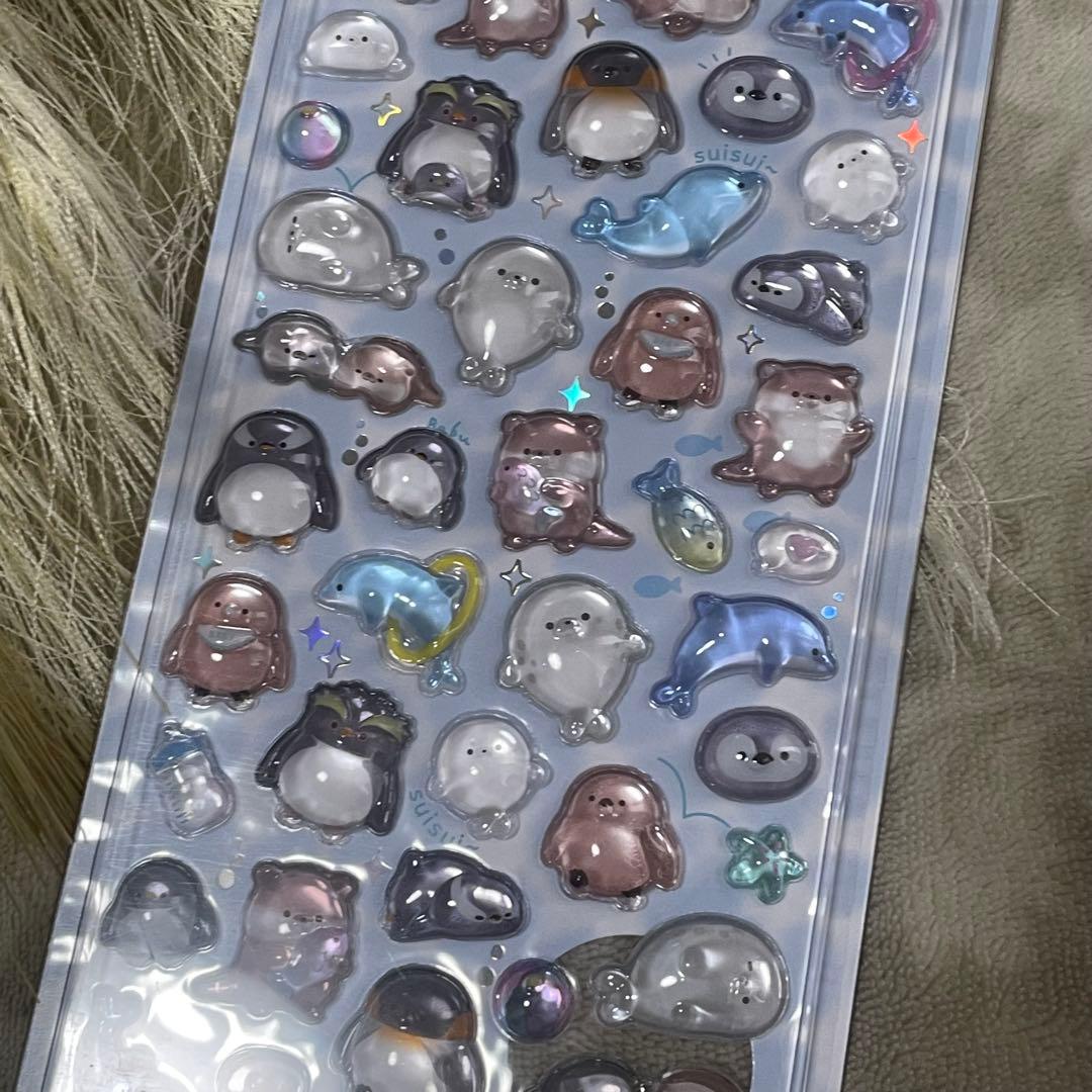 水族館限定　クーリア正規品　ボンボンドロップシール　４枚セット