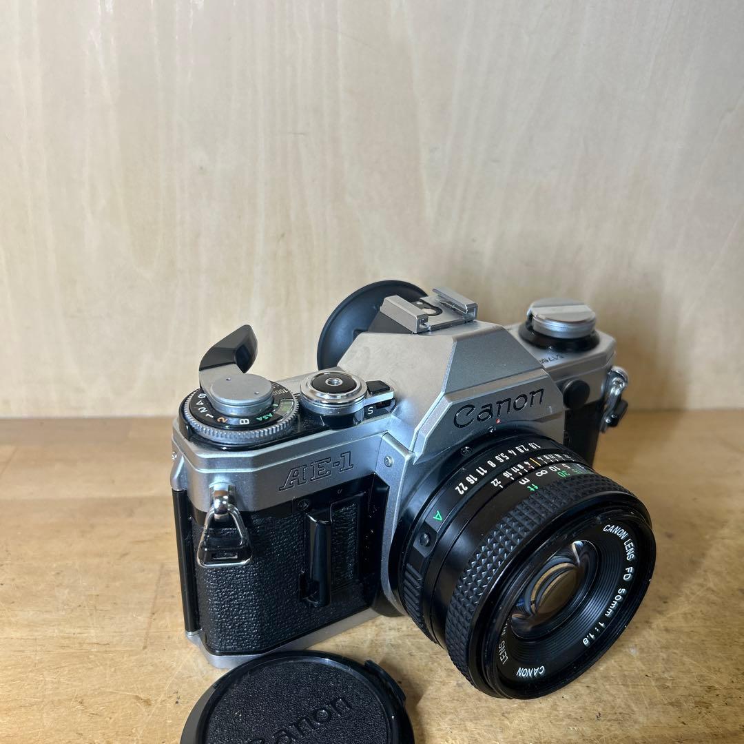 Canon AE-1+FD 50 f1.8 完動ボディー極美品