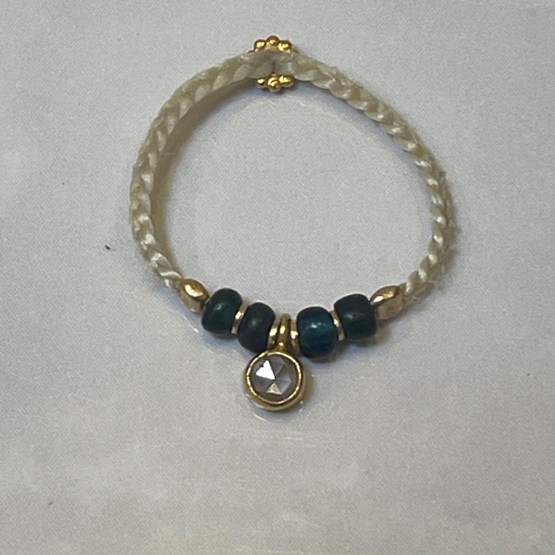 古代ビーズ リング ラピス ダイヤモンド 12号～13号