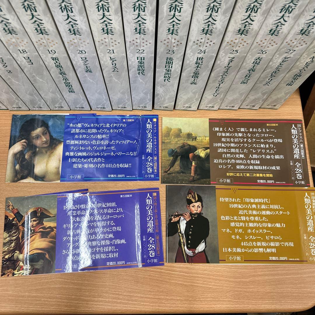 世界美術大全集　西洋編　全28巻　セット　絵画