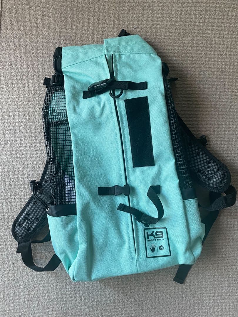 【試着のみ極美品】K9 スポーツサック ドッグバック　Lサイズ ミントグリーン