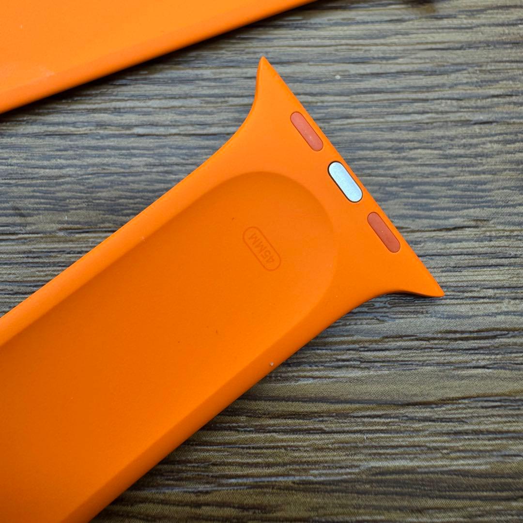 2462 Apple Watch エルメス　オレンジ　スポーツバンド　シリコン