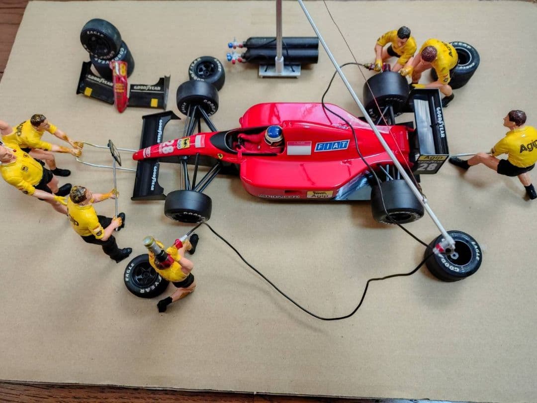 1/20 タミヤ　ミニカー　ピットクルー　セット