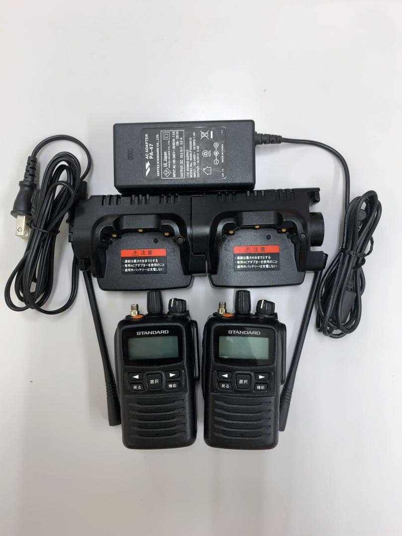 スタンダード VXD450U型無線機 2台 充電器付き