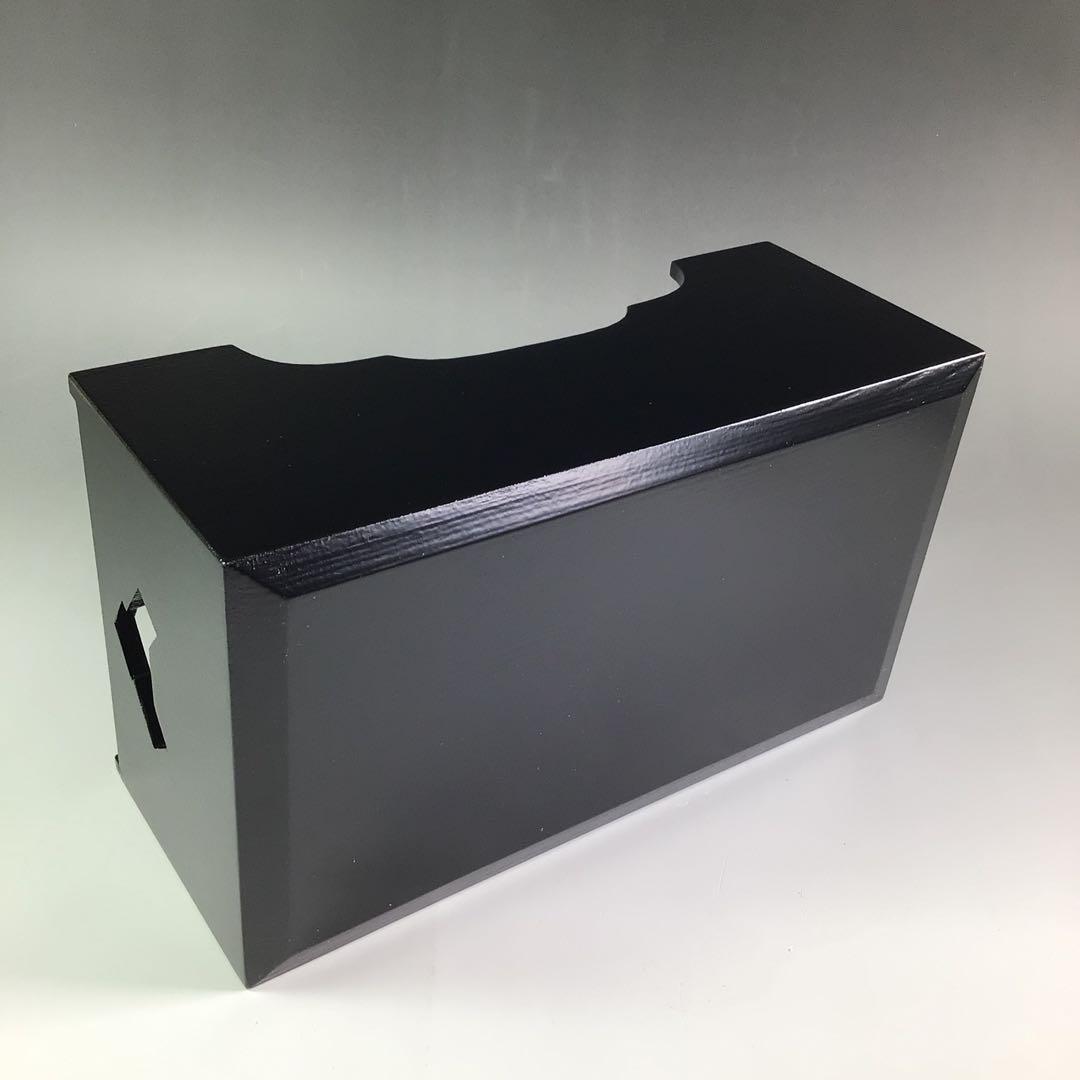 Ｐ９８２　莨盆　『北村葵春作』『一閑塗』『文箱形煙草盆』　共箱　茶道具　喫煙具