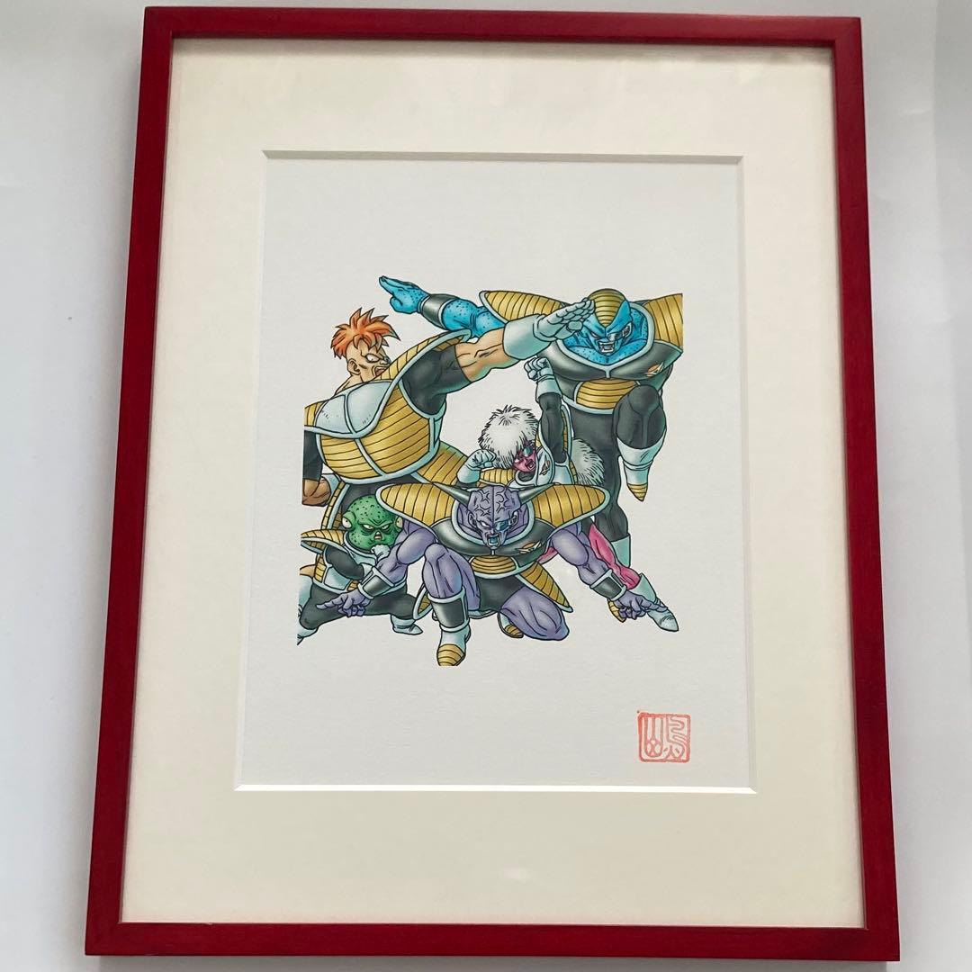 ドラゴンボール　完全版コミックス表紙絵　複製原画　ギニュー特戦隊　鳥山明