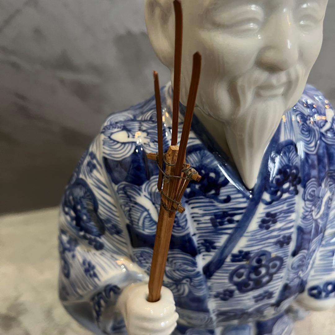 九谷焼　高砂人形　置物　尉　姥