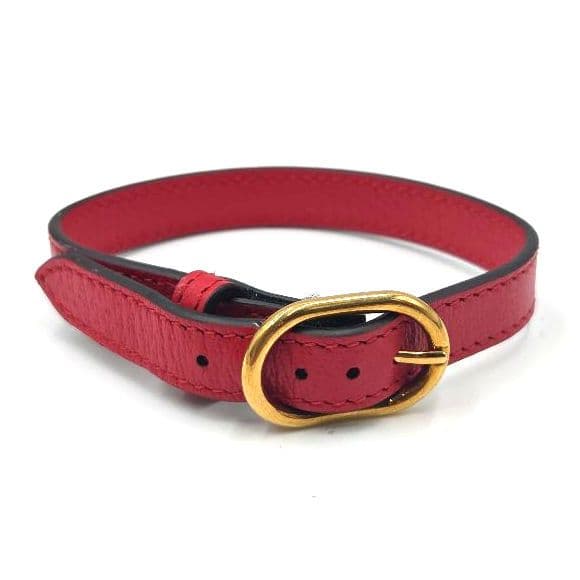 GUCCI ハンドルベルト ペット 小型犬 首輪 ブレスレット 長さ調整 レザー