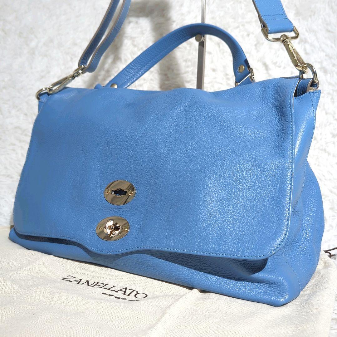 〈美品〉ZANELLATO POSTINA メッセンジャーバッグ 2WAY